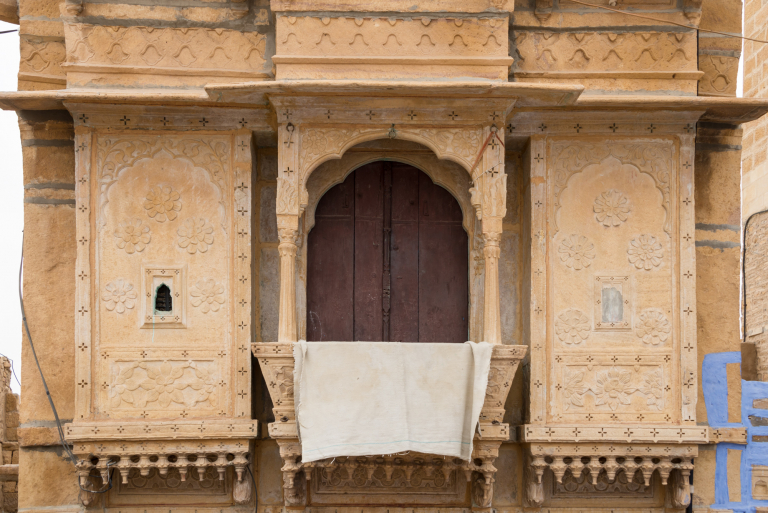 Arquitectura casas, Jaisalmer, India 2015