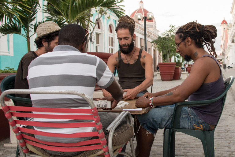Jugadores de dominó, Cienfuegos, Cuba 2016